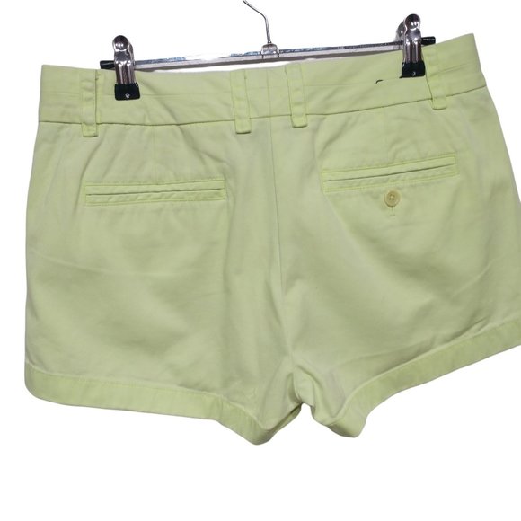 J. Crew Lime Green 3" Classic Chino Shorts Size 4 - Picture 9 of 11
